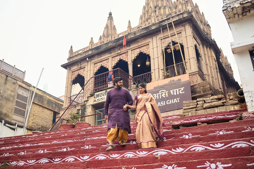 Assi Ghat pre wedding shoot Varanasi
